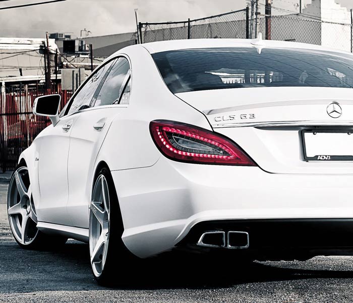 white Mercedes Benz CLS Class