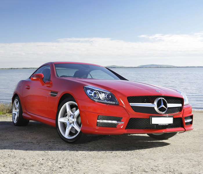 red Mercedes